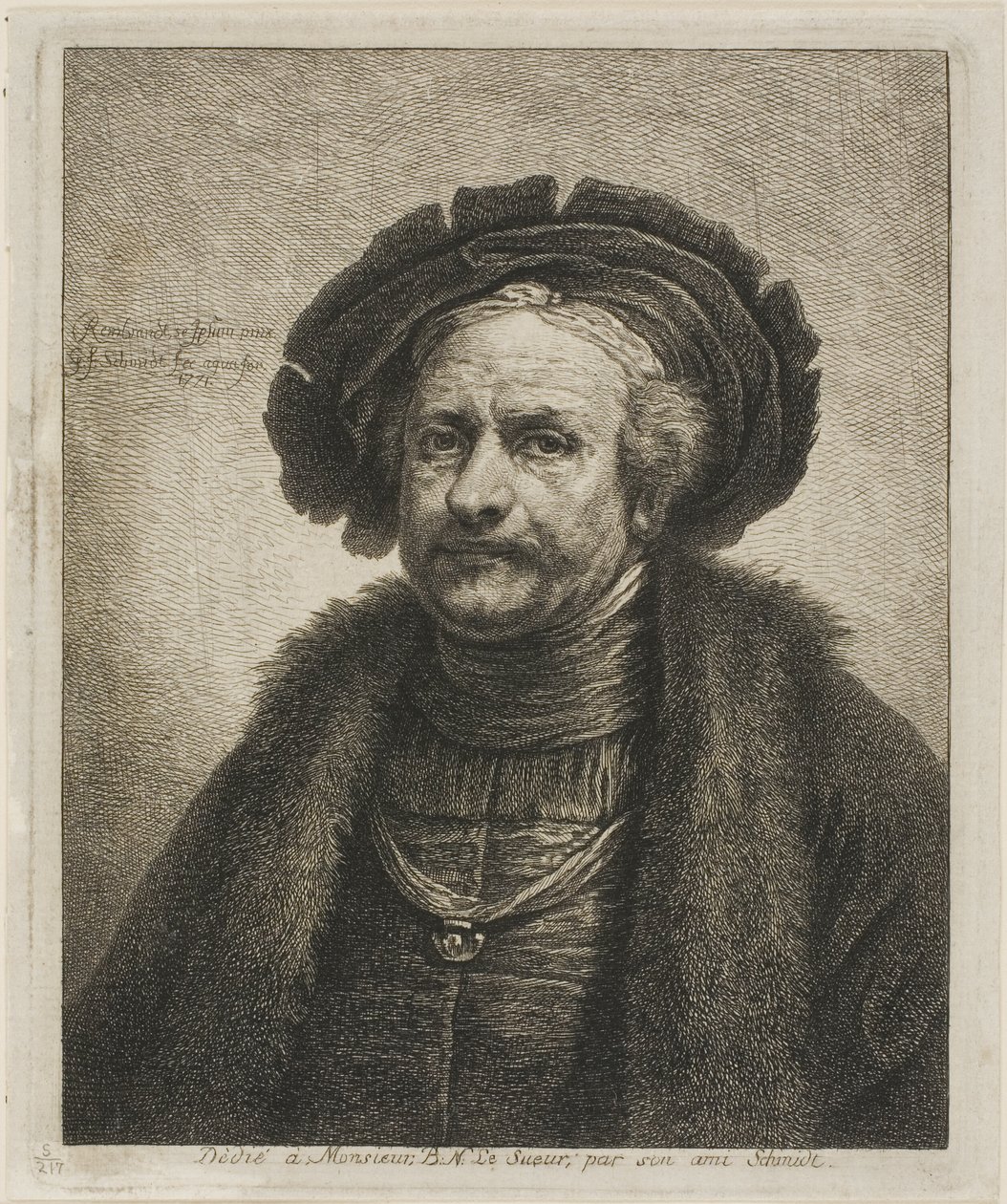 Rembrandt portréja alkotó: Georg Friedrich Schmidt