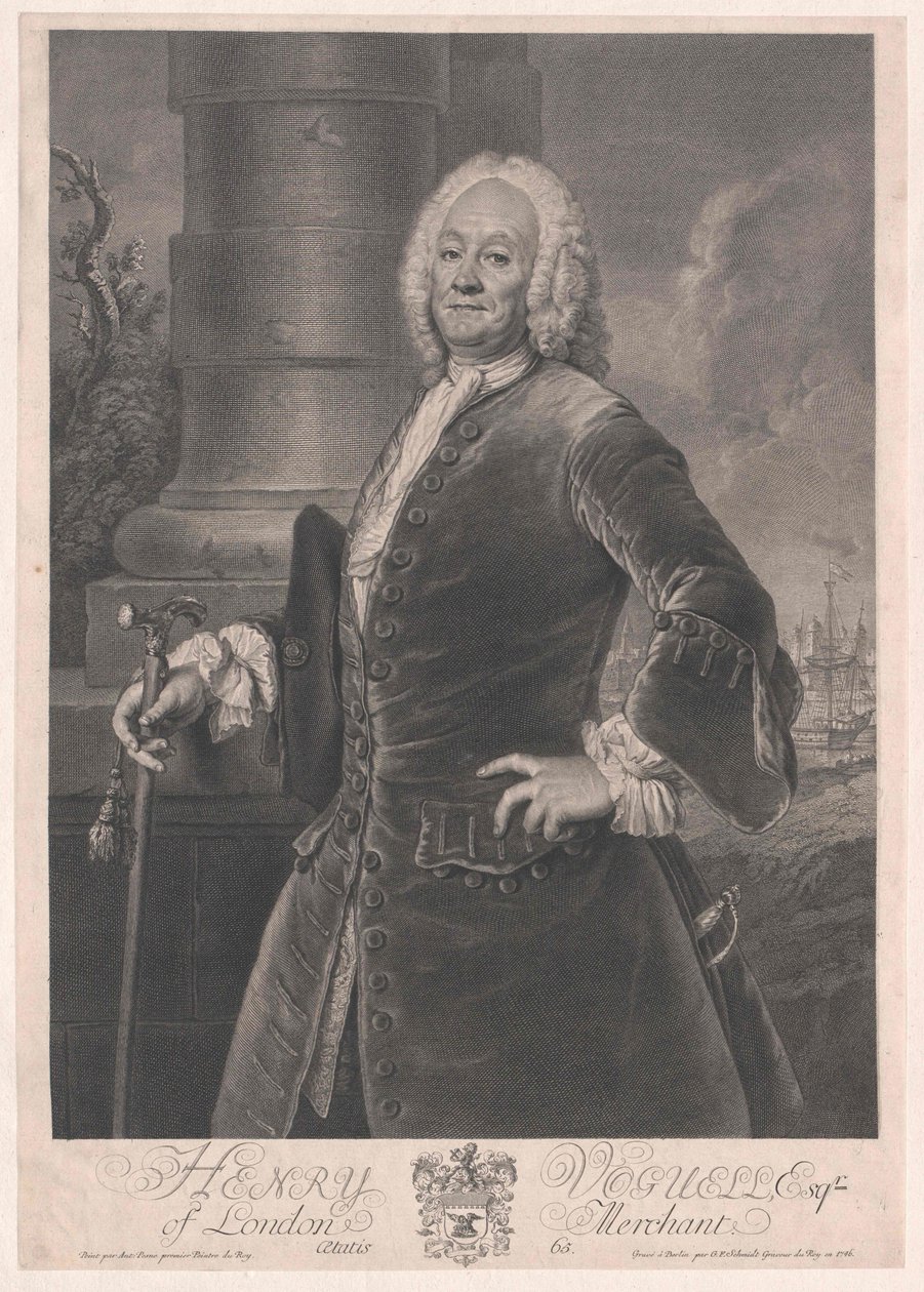 Kereskedő Londonban Henry Voguell alkotó: Georg Friedrich Schmidt