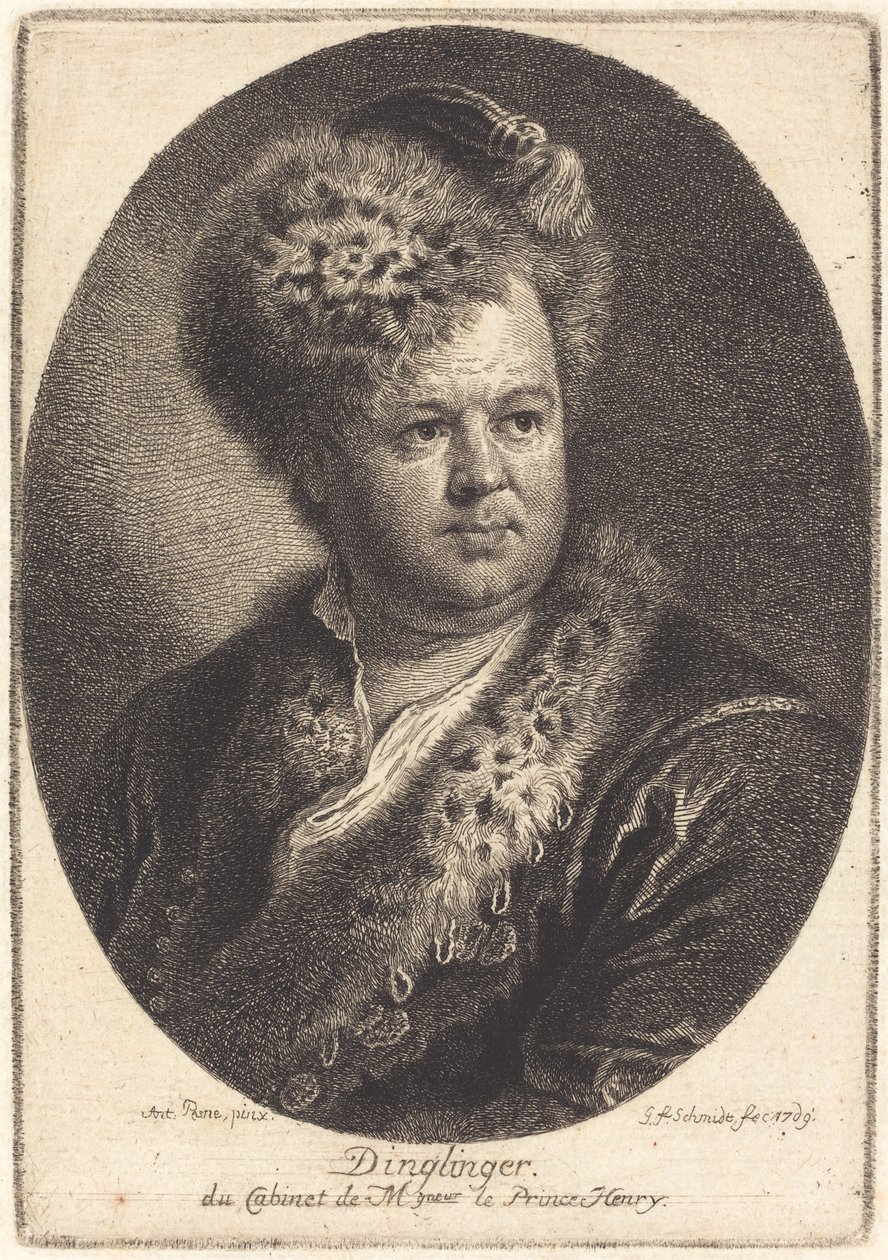 Johann Melchior Dinglinger alkotó: Georg Friedrich Schmidt after Antoine Pesne