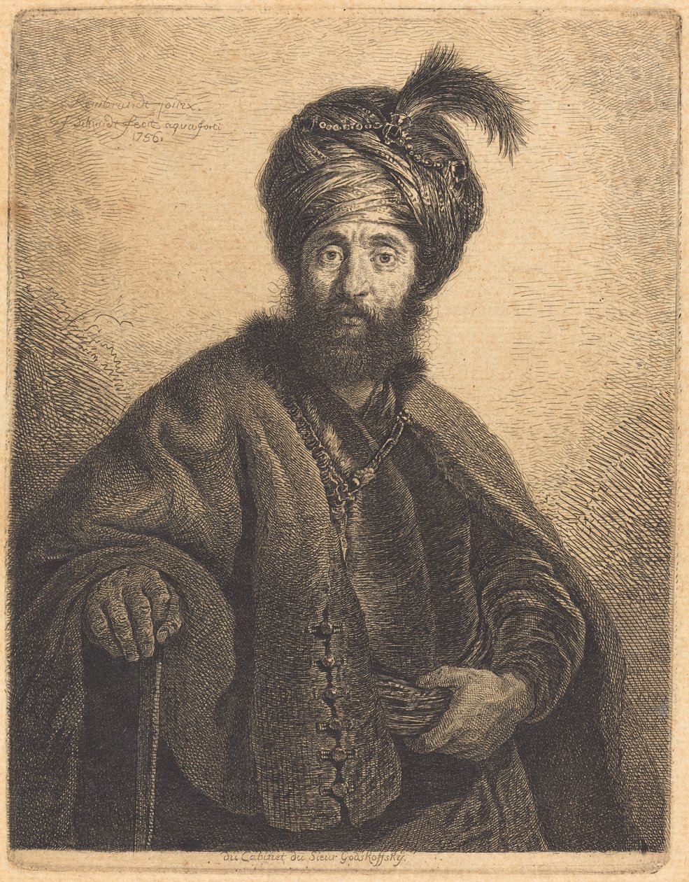 A perzsa alkotó: Georg Friedrich Schmidt after Rembrandt van Rijn