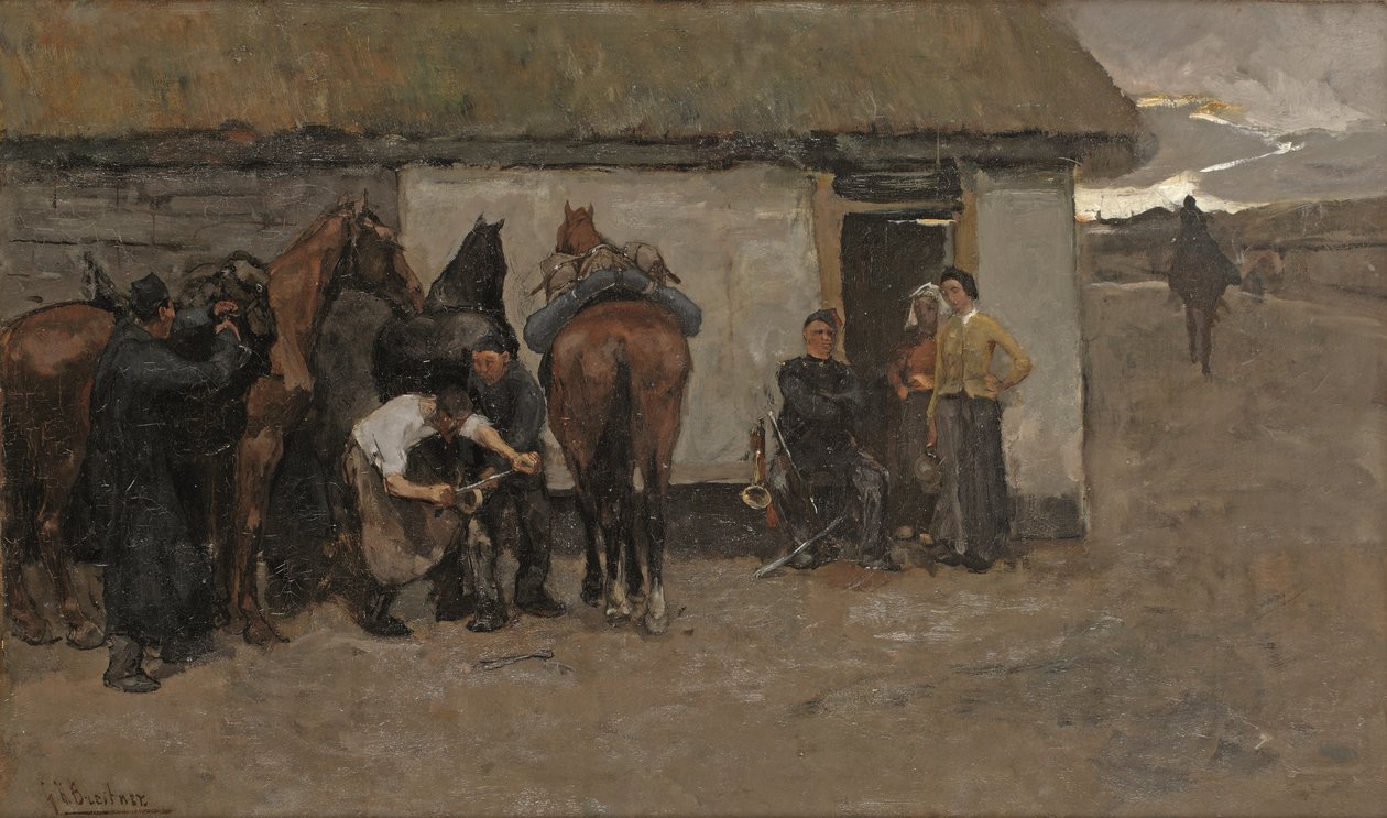A kovács, 1881-84 körül (olaj, vászon) alkotó: Georg Hendrik Breitner