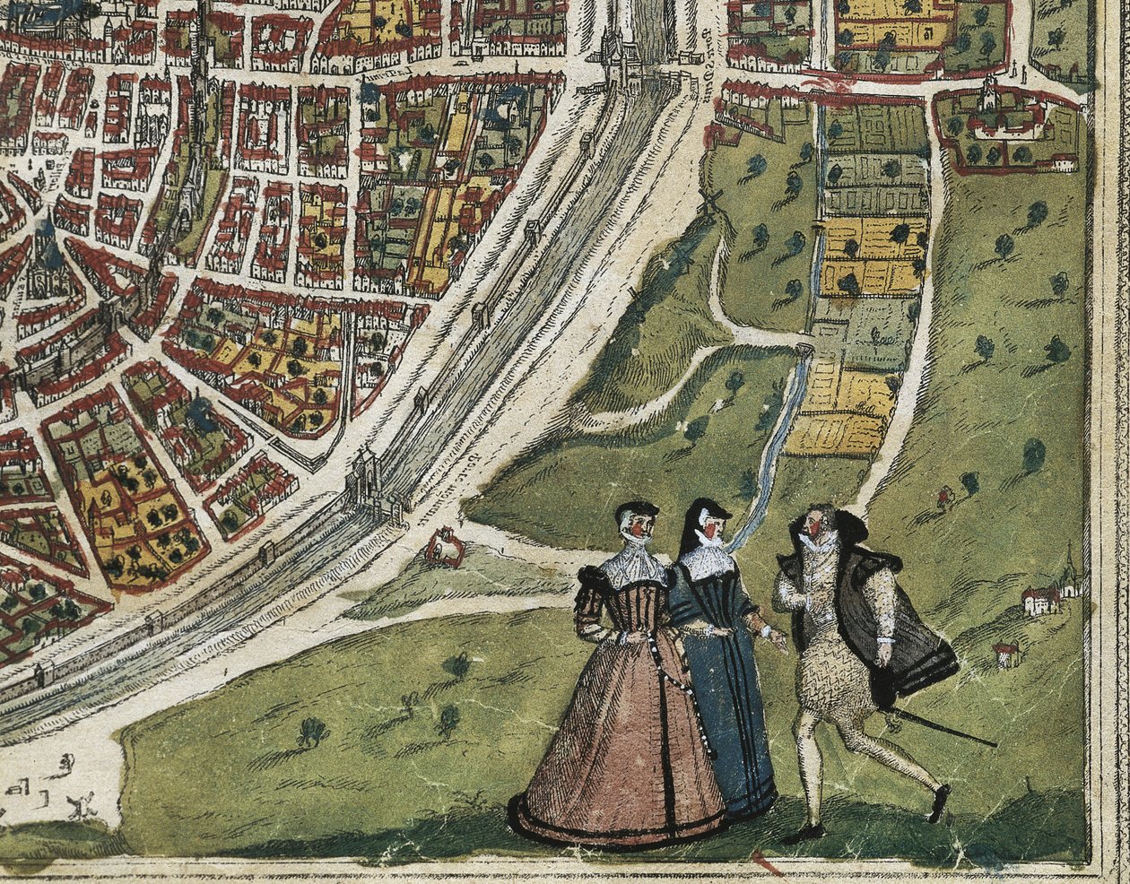 BRAUN György (1541-1622). ORTELIUS, Ábrahám (1527-1598). HOGENBERG, Franz (1535-1590). Civitatis Orbis Terrarum (Theatrum orbis terrarum). 1572-1617. Párizs (1572). Bal alsó részlet. I. kötet. Metszet. SPANYOLORSZÁG. KASZTÍLIA ÉS LEÓN. Salamanca. Salamanca alkotó: Georg Hogenberg Franz (1535 90) & Ortelius Abraham (1527 98) Braun