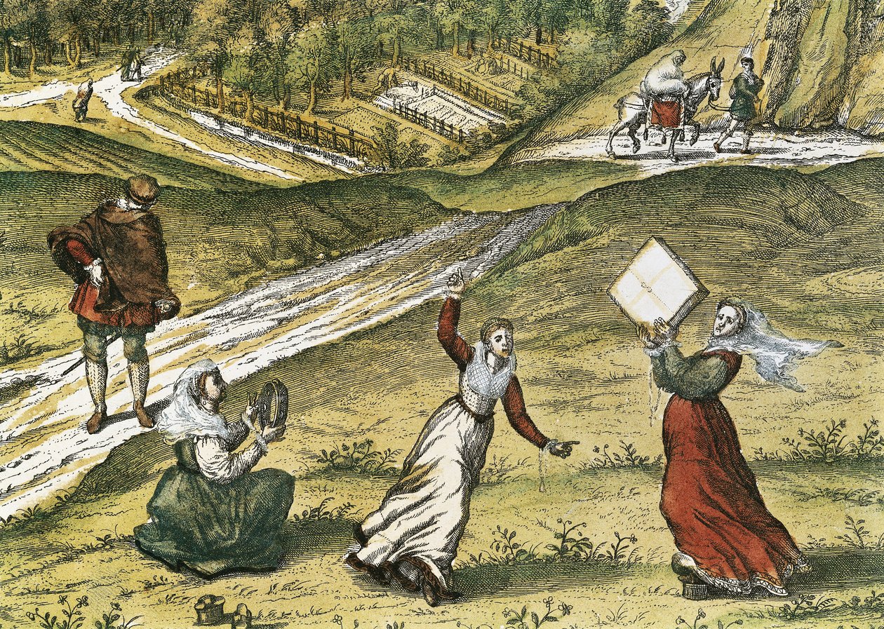 Andalus danseurs Grenada részlete, az 1. kötetben "Civitatis Orbis Terrarum" (Tetraum orbis terrarum). Abraham Ortelius (1527-1598), George Braun (1541-1622) és Franz Hogenberg (1535-1590) Eau forte en couleurs, 1572-1617. Történelmi Levéltár alkotó: Georg Hogenberg Franz and Ortelius Abraham Braun