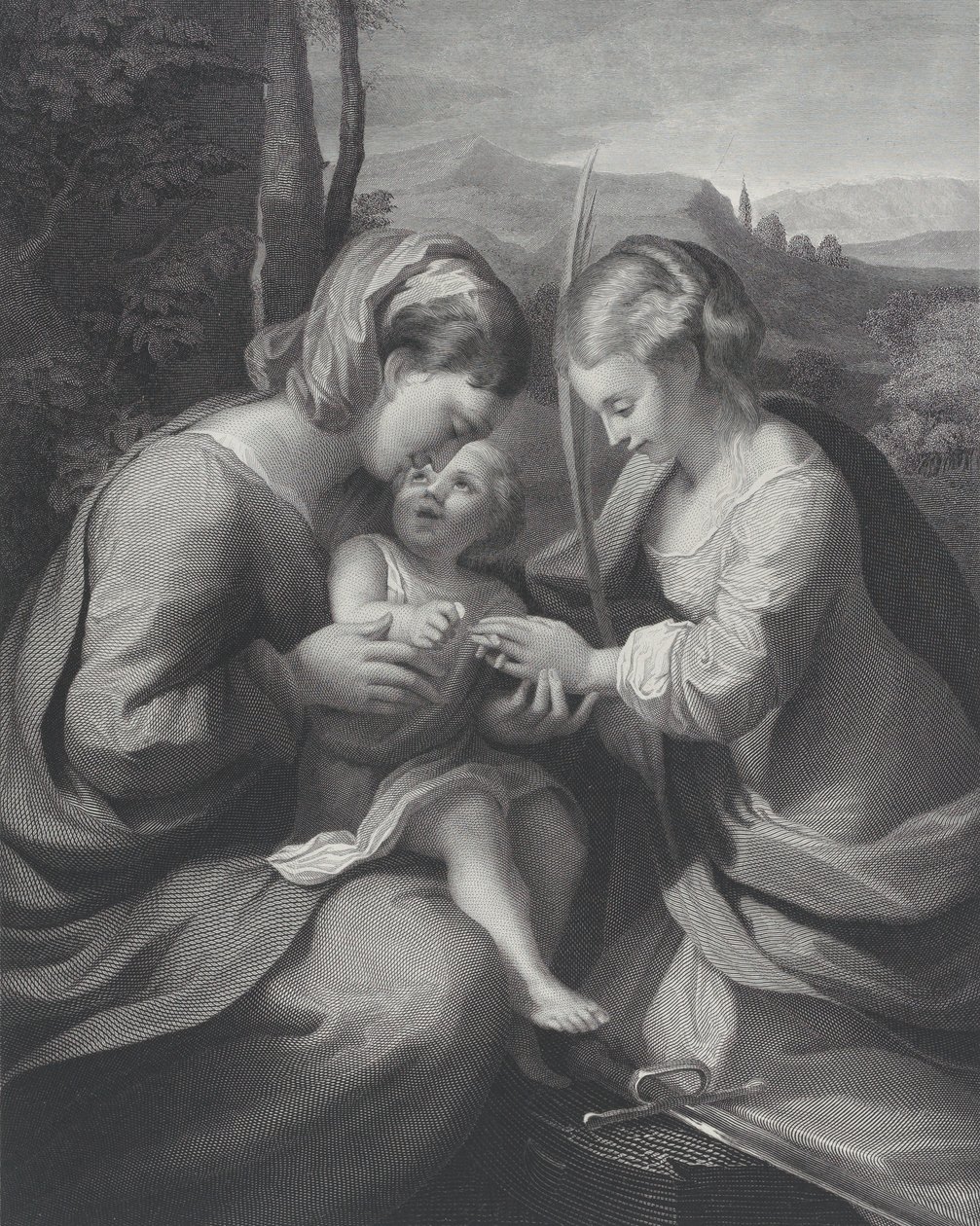 Szent Katalin misztikus házassága, kb. 1831. alkotó: Georg Jacob Felsing