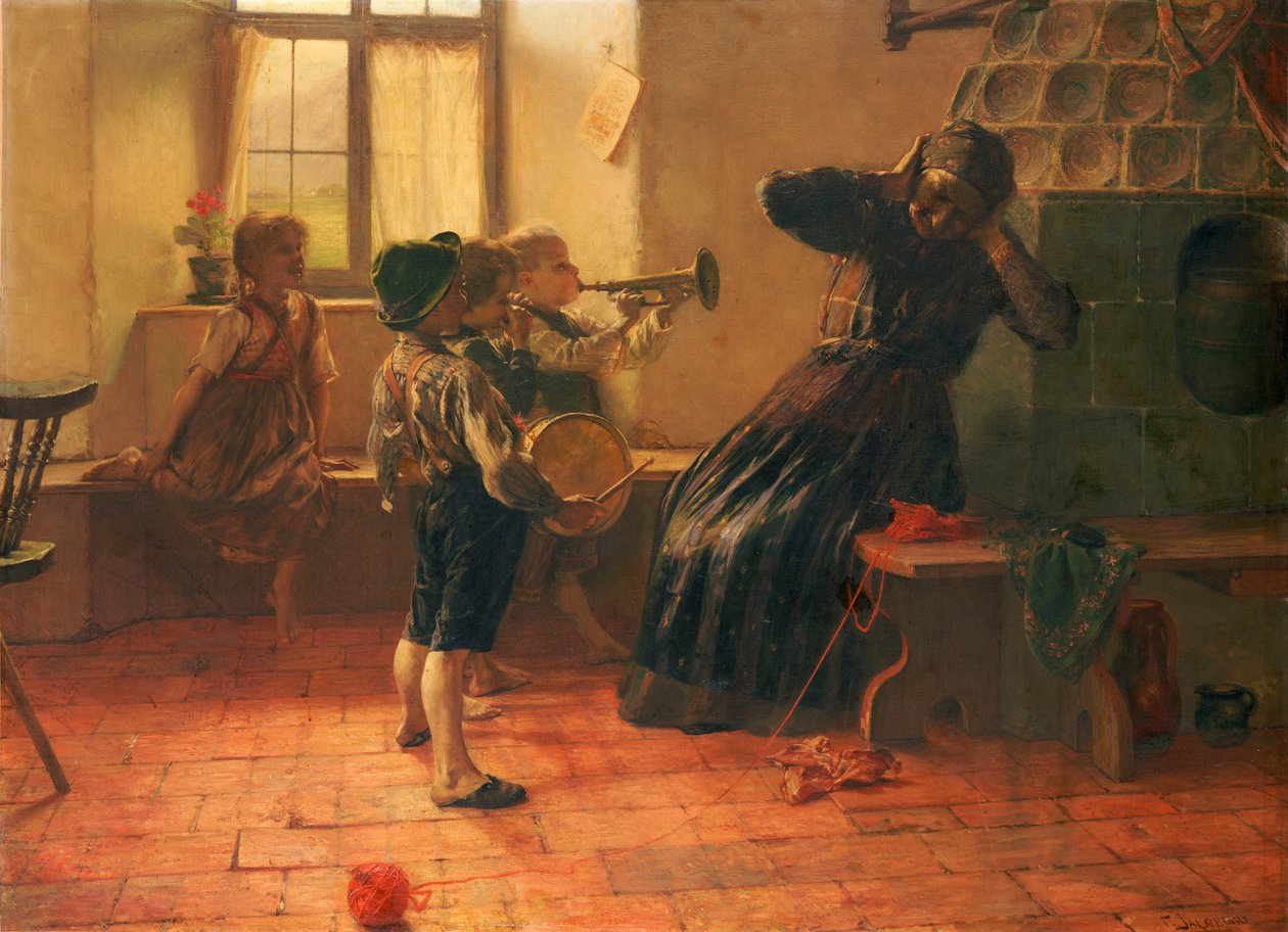 A koncert (olaj, vászon) alkotó: Georg Jakobides