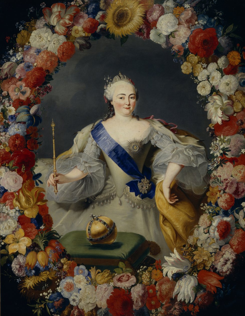 Erzsébet császárné portréja 1709-1762, 1754 alkotó: Georg Kaspar von Prenner