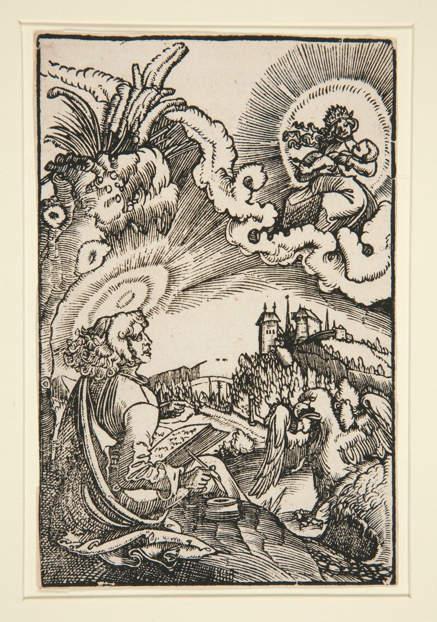 Szent János Patmoszon alkotó: Georg Lemberger