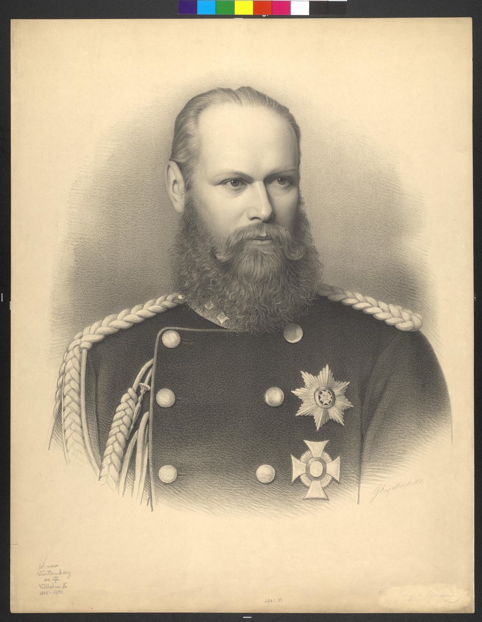 II. Vilmos württembergi király alkotó: Georg Ludwig Engelbach Engelbach