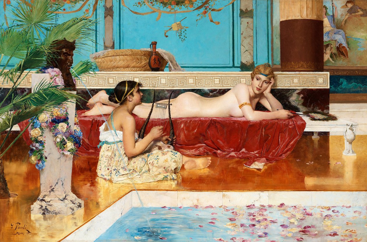 A római fürdő, 1882 alkotó: Georg Pauli