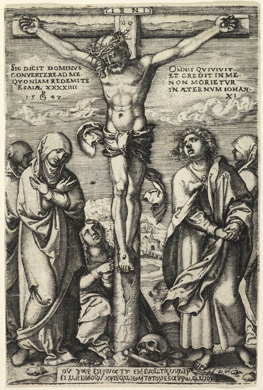 Keresztre feszítés alkotó: Georg Pencz