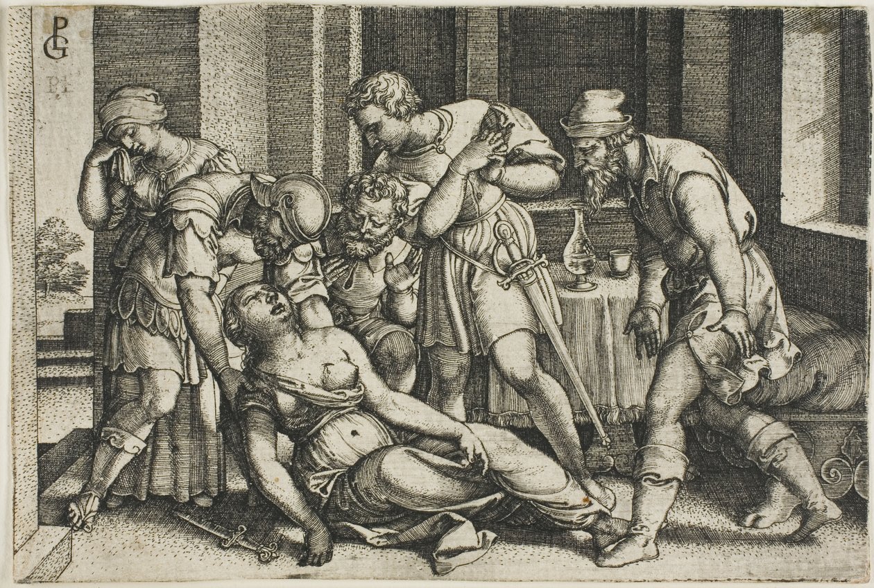 Lucretia halála alkotó: Georg Pencz