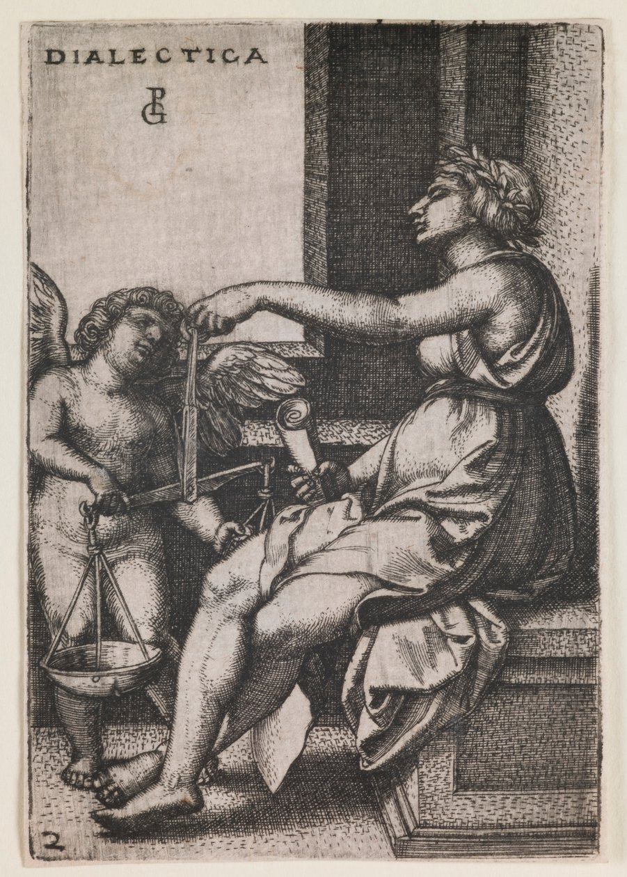 Dialectica, a „The Liberal Arts” sorozatból alkotó: Georg Pencz