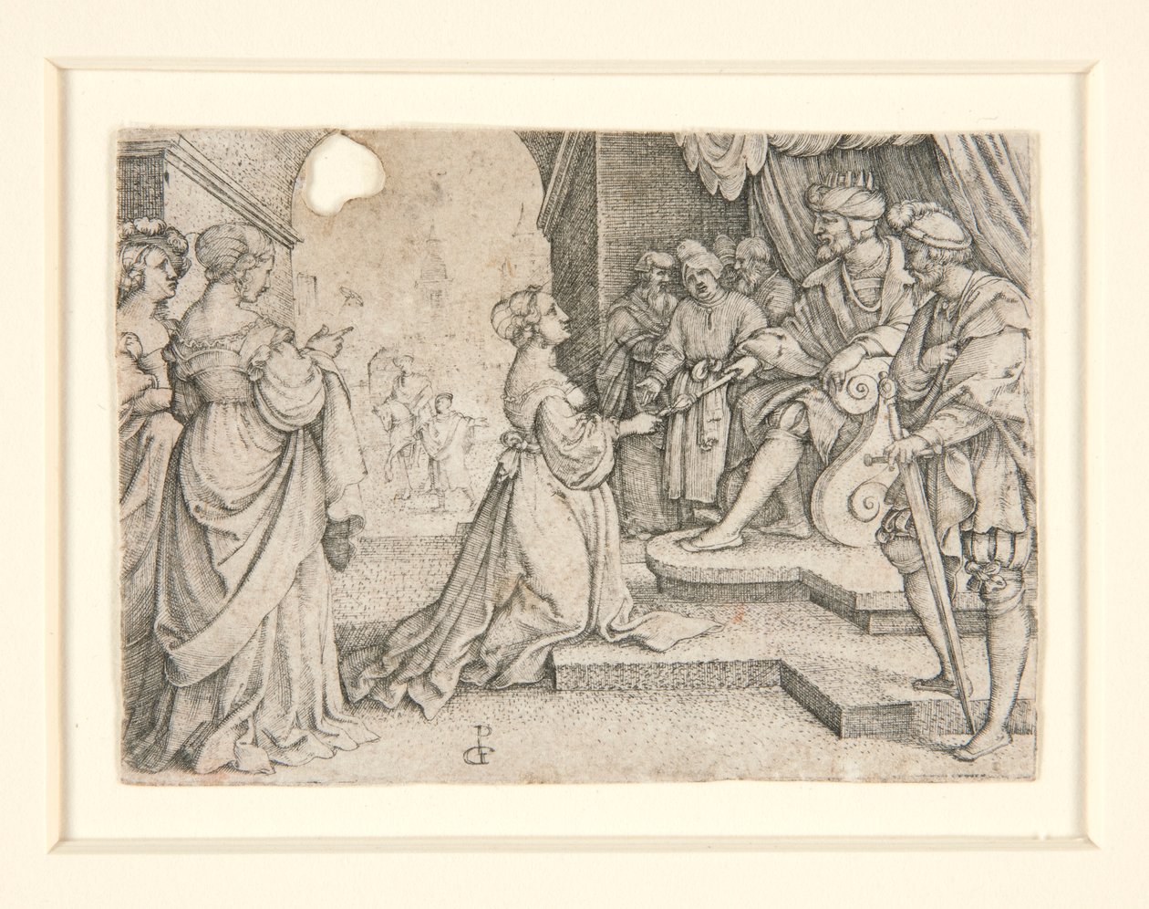 Eszter Ahasvérus előtt alkotó: Georg Pencz