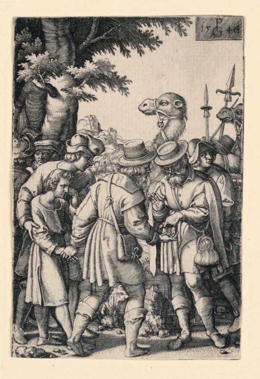 Józsefet eladták testvérei, a József történetéből alkotó: Georg Pencz
