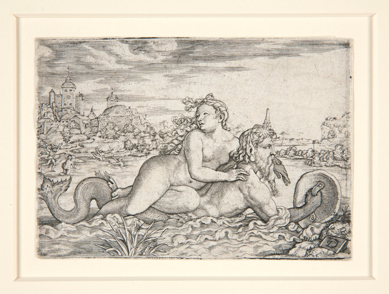 Tengeri Szörnyeteg által elrabolt lány alkotó: Georg Pencz