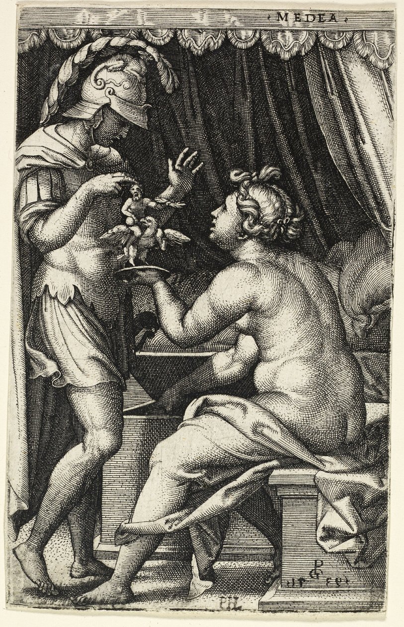 Médeia és Iaszón, a Görög hősnőkből alkotó: Georg Pencz