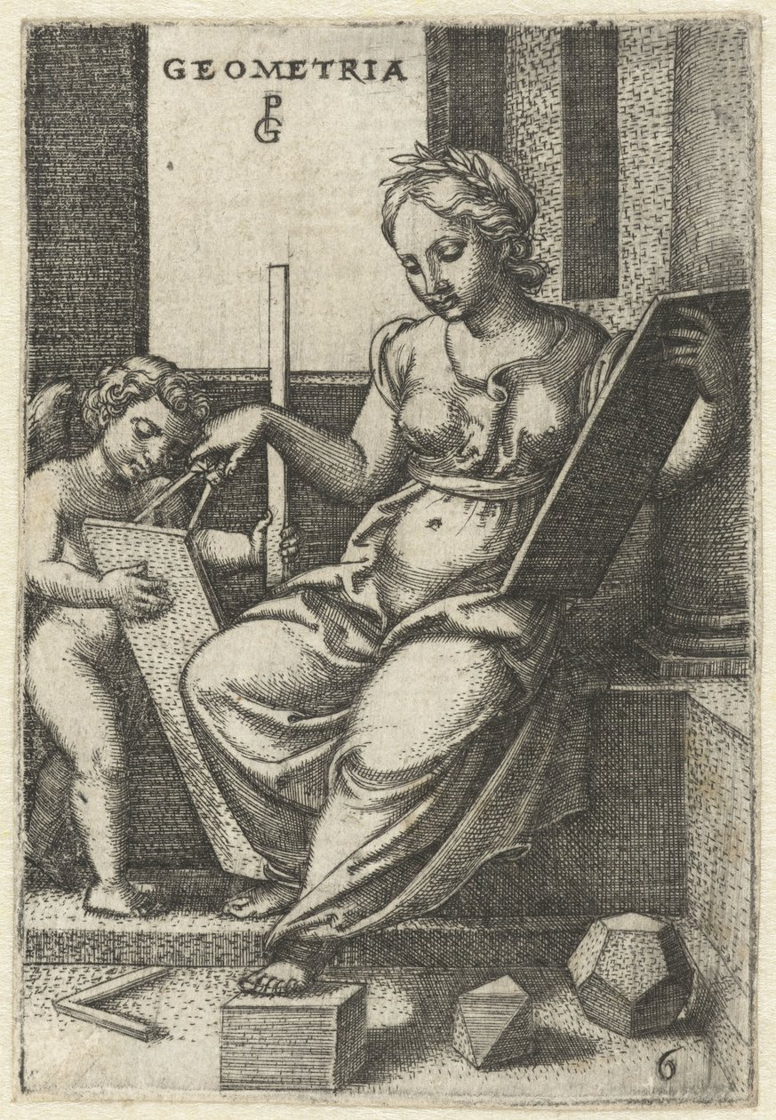 Geometria Geometria (cím az objektumon) Seven Liberal Arts (sorozat címe) alkotó: Georg Pencz