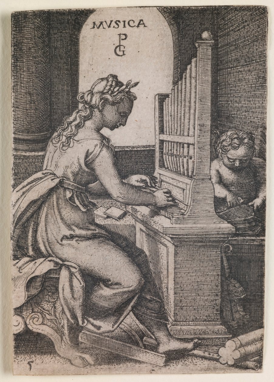 Musica, a „The Liberal Arts” sorozatból alkotó: Georg Pencz