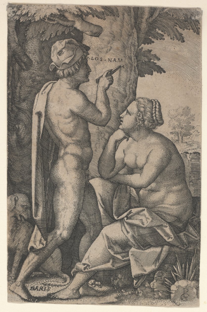 Párizs és Oenone alkotó: Georg Pencz
