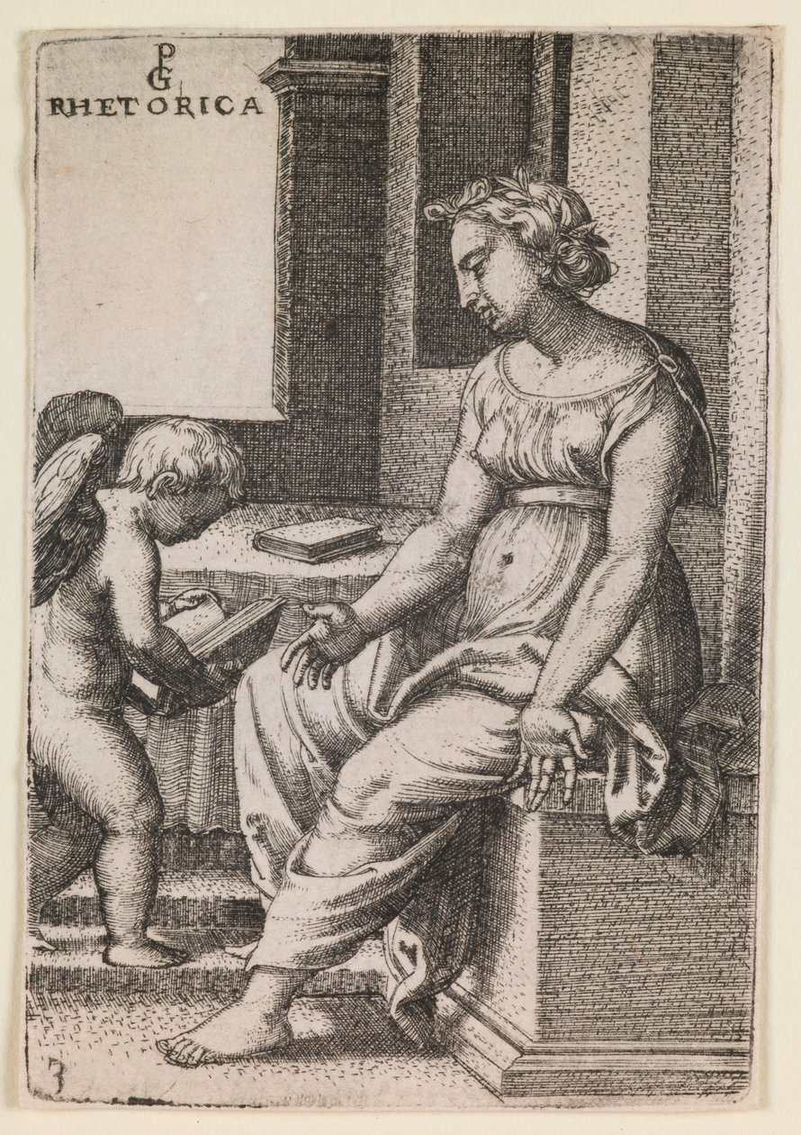 Retorika, a „The Liberal Arts” sorozatból alkotó: Georg Pencz