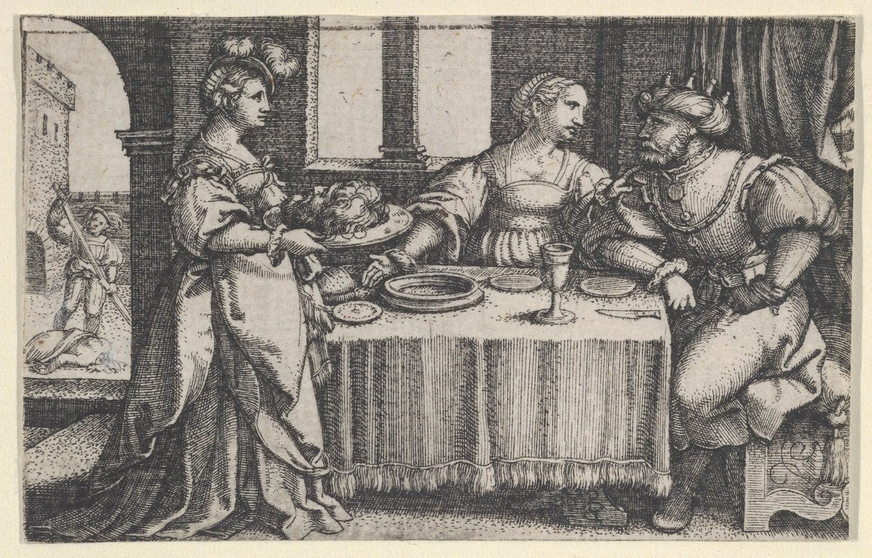 Salome Keresztelő János fejével. alkotó: Georg Pencz