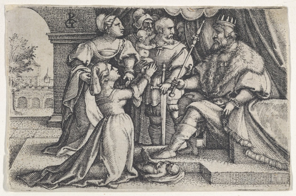 Salamon ítélete. alkotó: Georg Pencz
