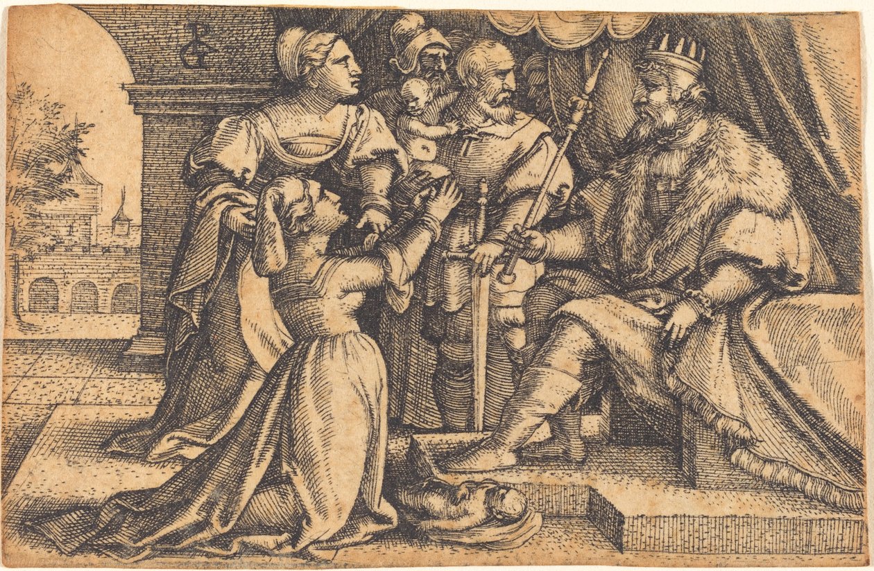 Salamon ítélete alkotó: Georg Pencz