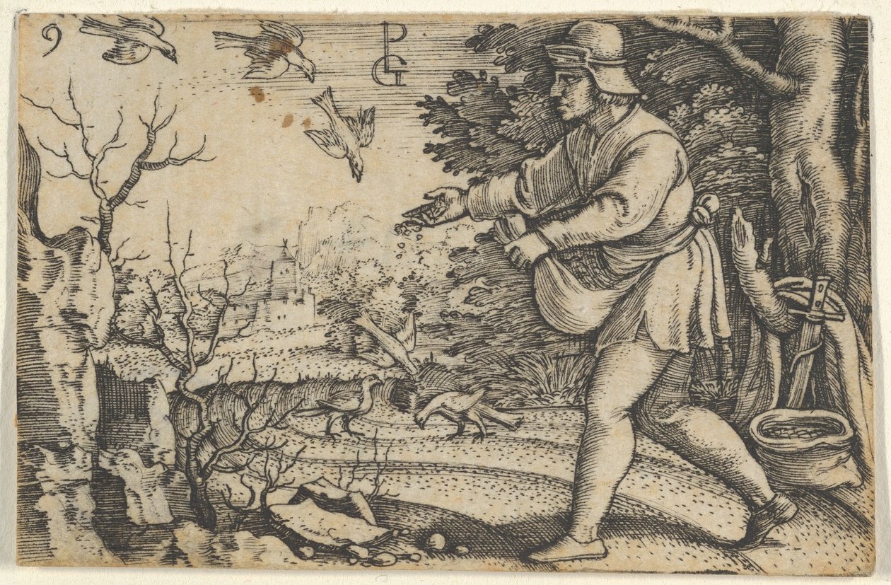 A magvető példázata, Krisztus története, 1534-35. alkotó: Georg Pencz