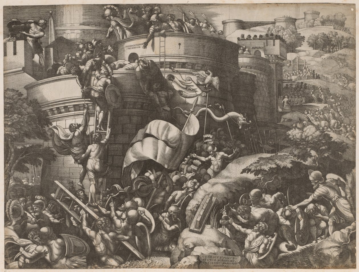 Karthágó ostroma, 1539. alkotó: Georg Pencz