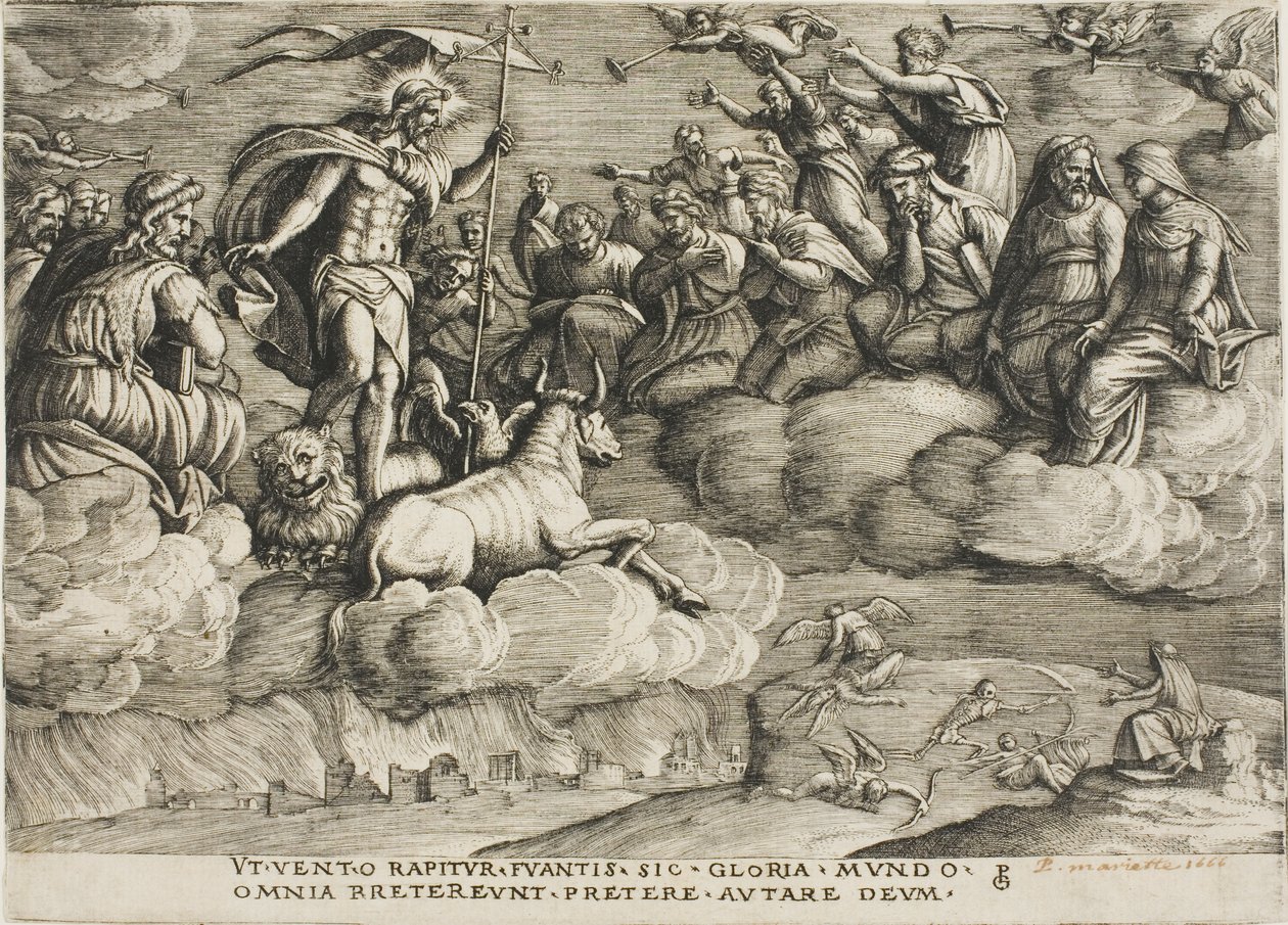 Az örökkévalóság diadala, hatodik lemez a Petrarch diadalaiból alkotó: Georg Pencz