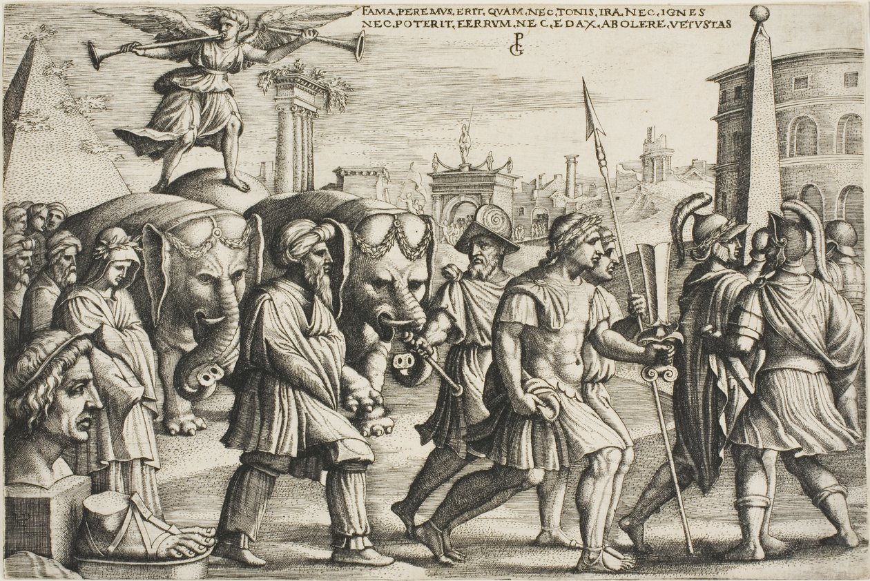 A hírnév diadala, Petrarka diadala harmadik táblája alkotó: Georg Pencz