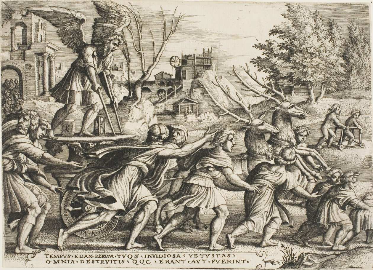 Az idő diadala, Petrarka diadala negyedik lemeze alkotó: Georg Pencz
