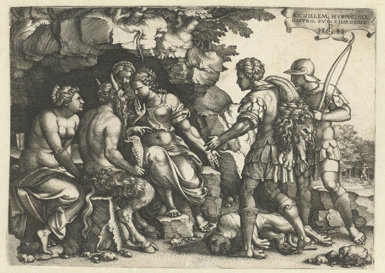 Thetis és Chiron beszélgetés közben alkotó: Georg Pencz