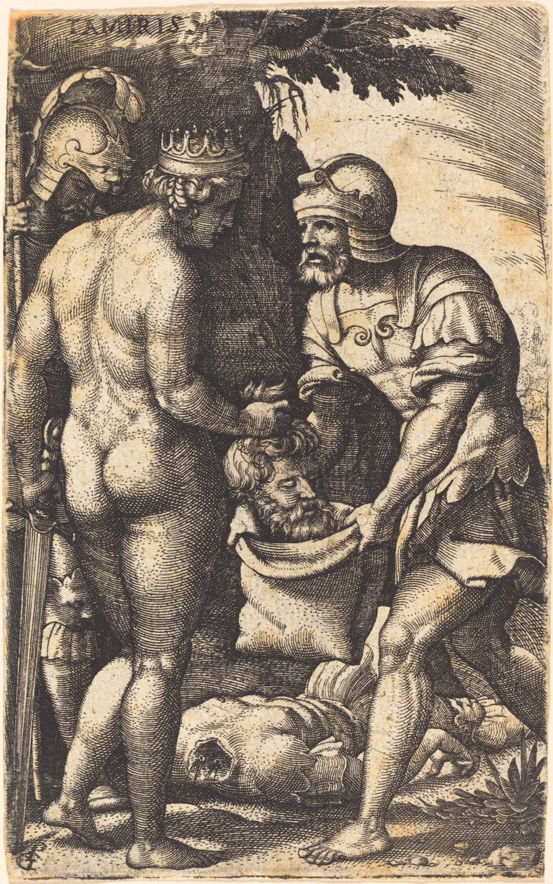 Tomyris Cyrus fejével alkotó: Georg Pencz