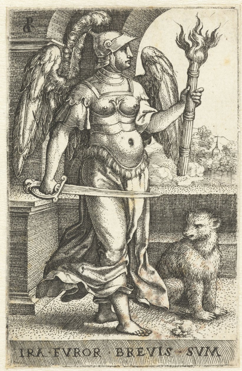 Wrath (Ira) Ira fvror brevis svm (cím az objektumon) Seven Deadly Sins (sorozat címe) alkotó: Georg Pencz