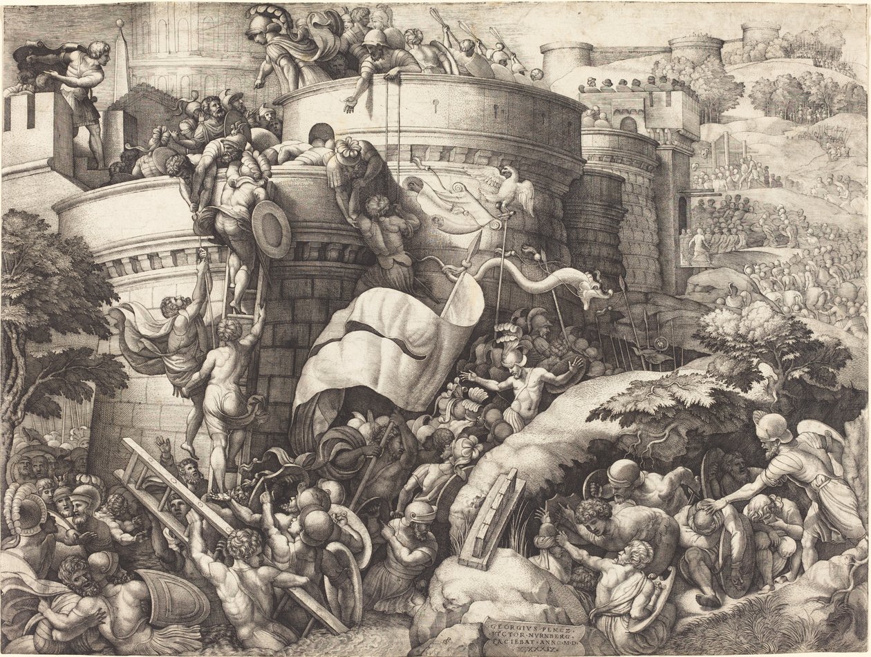 Cartagena elfoglalása alkotó: Georg Pencz after Giulio Romano