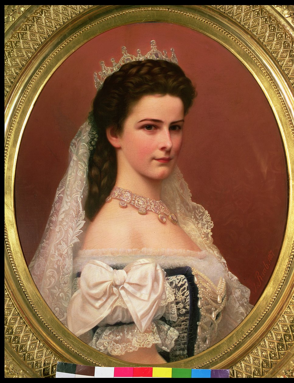 Bajor Erzsébet császárné (1837-98) magyar viseletben, 1867 alkotó: Georg Raab