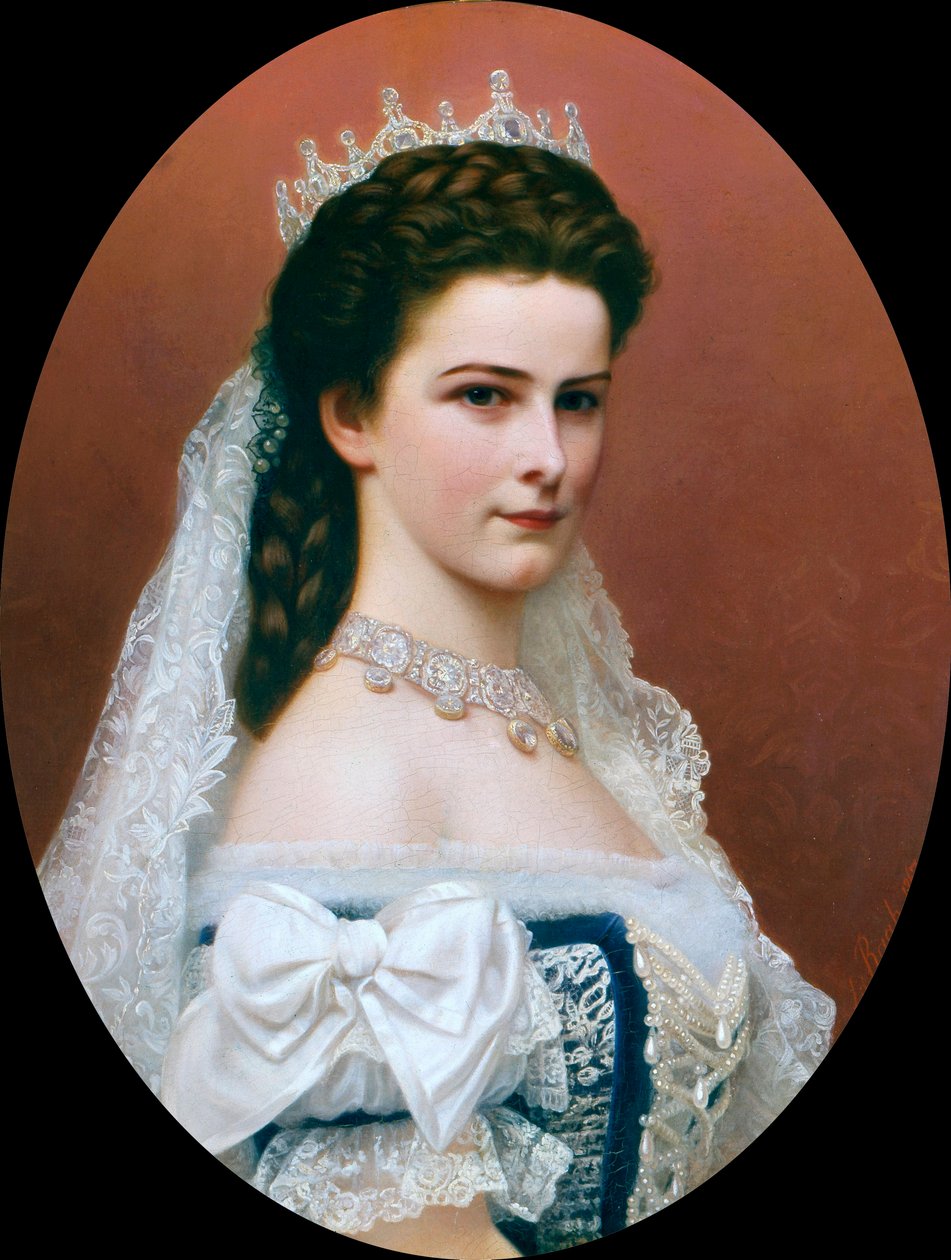 Erzsébet osztrák császárnő (Sissi) portréja (1837 - 1898) (festmény) alkotó: Georg Raab