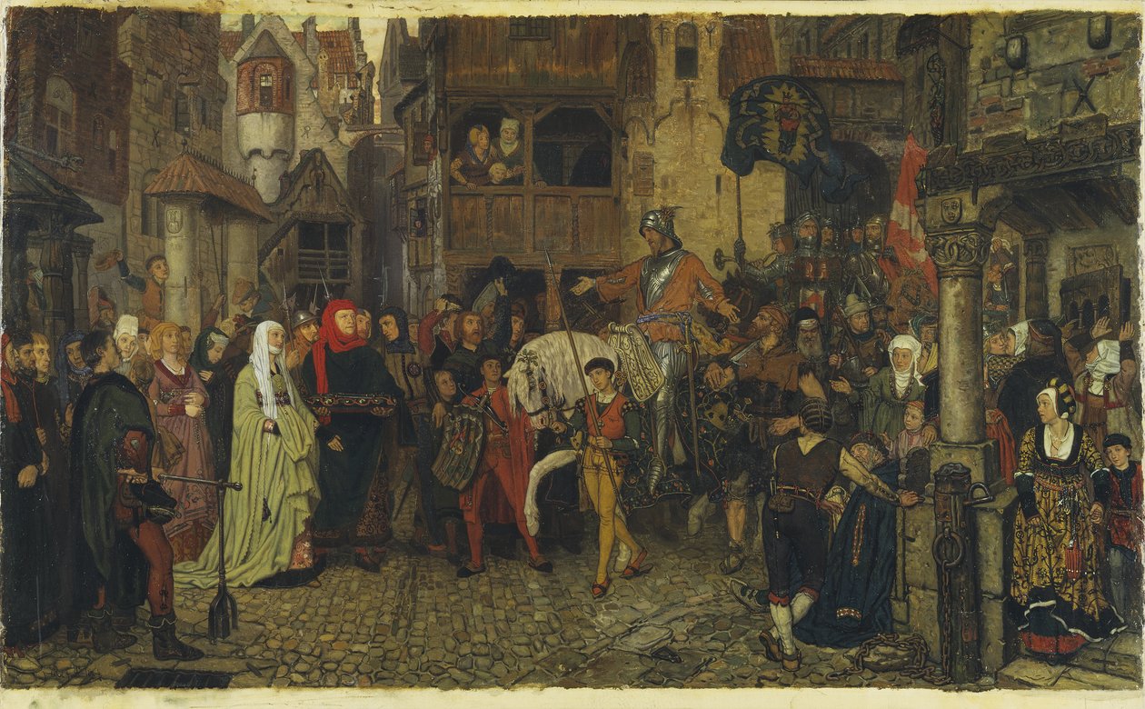 Idősebb Sten Sture belépése Stockholmba, 1864 alkotó: Georg Rosen