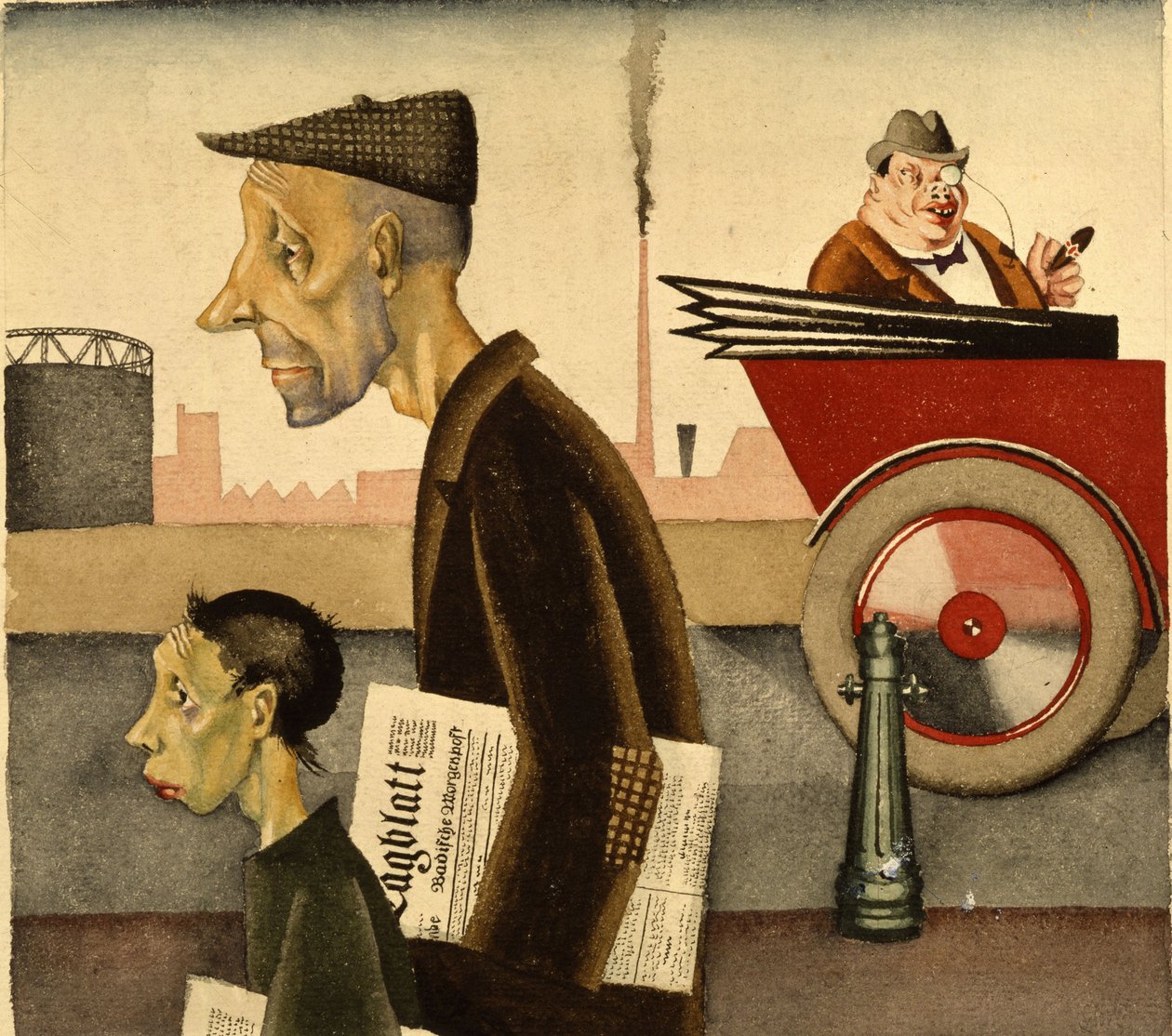 Georg Scholz (1890-1945) újságemberei alkotó: Georg Scholz