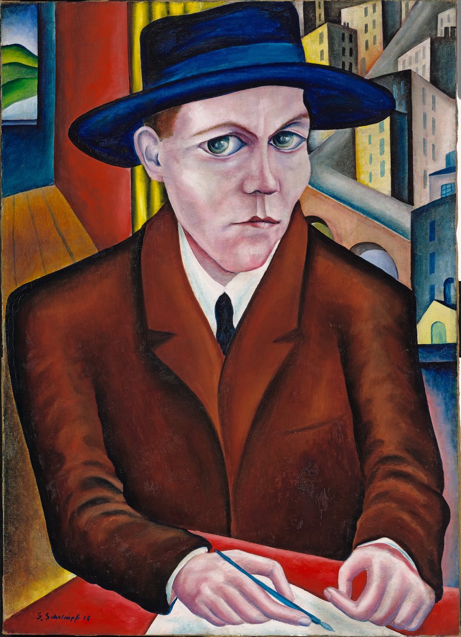 Oskar Maria Graf portréja alkotó: Georg Schrimpf