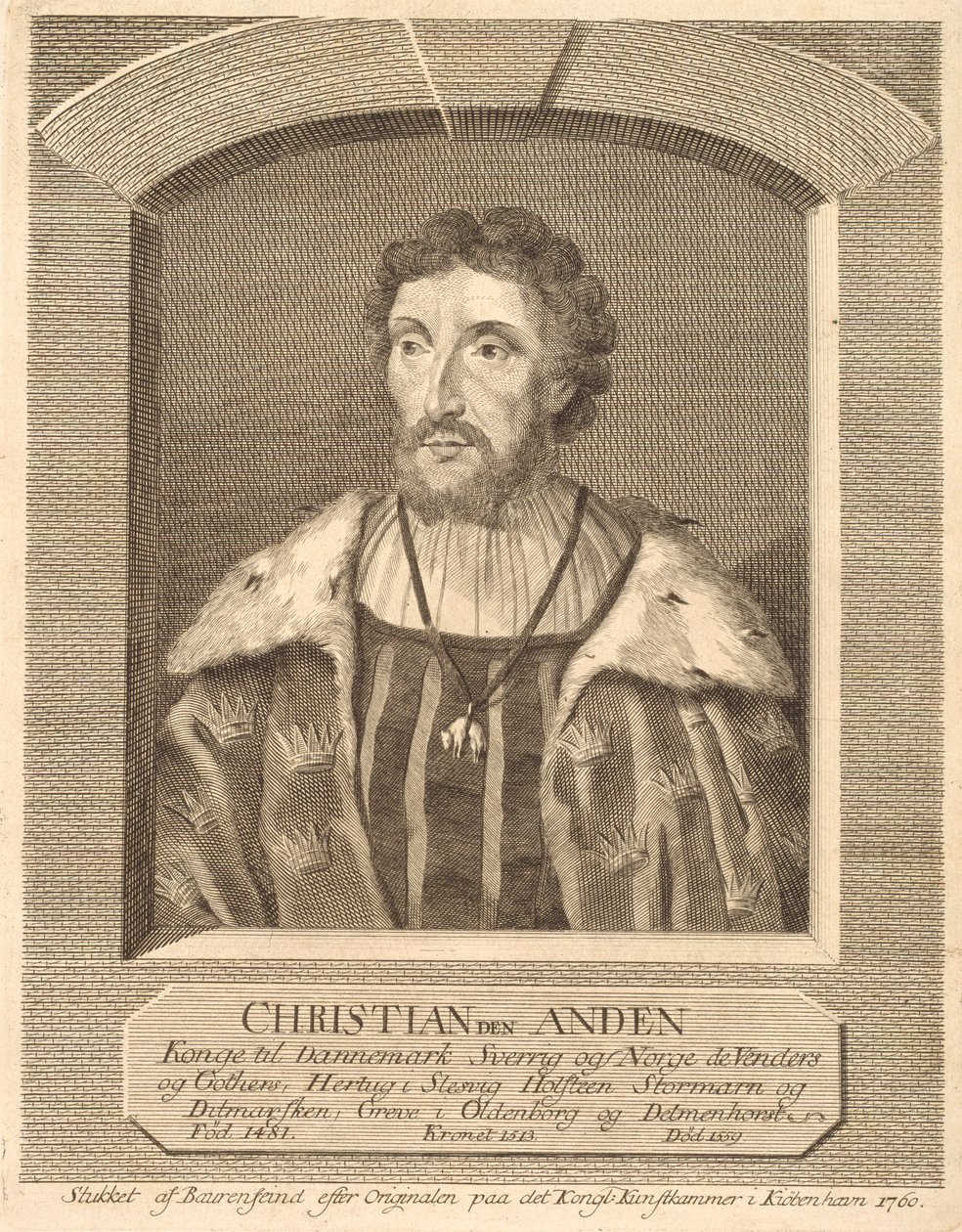 Christian II alkotó: Georg Vilhelm Baurenfeind