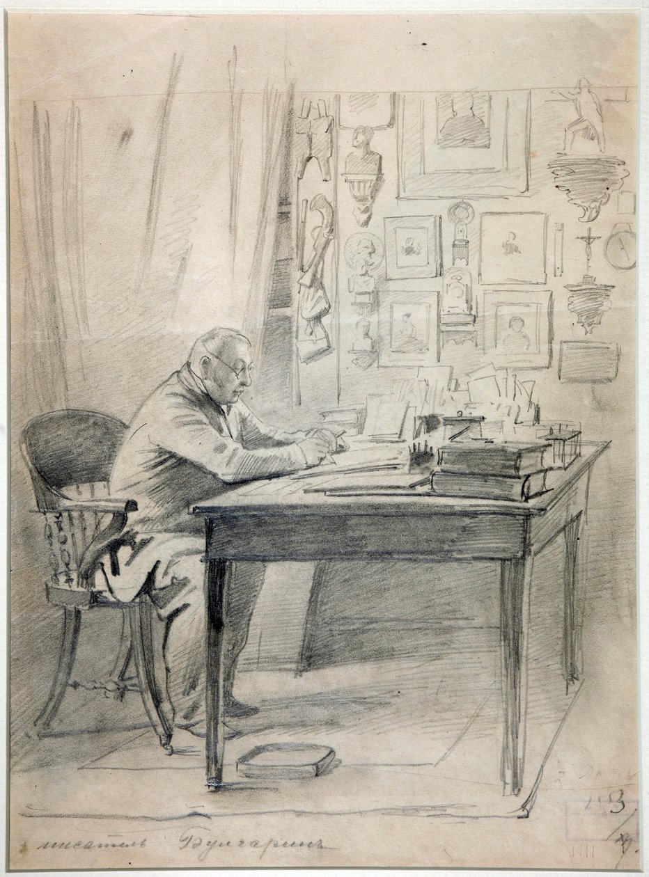 Faddei Boulgarin – Faddei Bulgarin (1789-1859) szerző portréja, Timm, Vaszilij (George Wilhelm) (1820-1895) alkotó: Georg Wilhelm Timm
