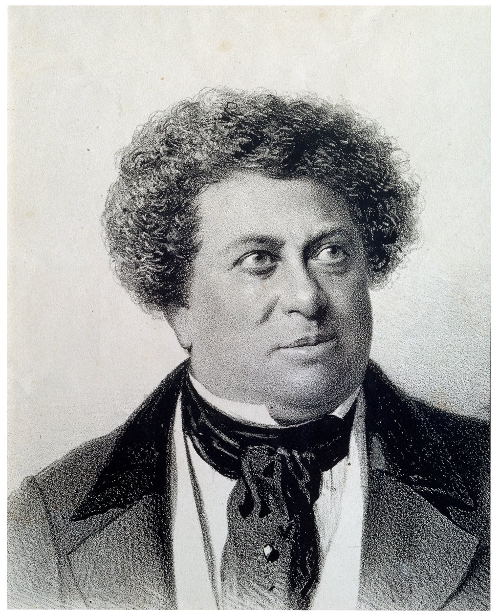Alexandre Dumas szerző portréja, 19. század alkotó: Georg Wilhelm Timm