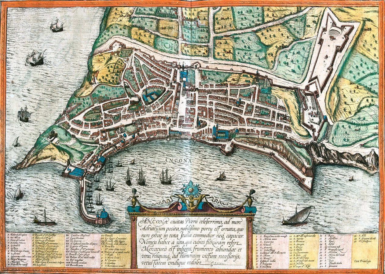 Ancona, Olaszország alkotó: Georg and Hogenberg Franz (1535-90) Braun