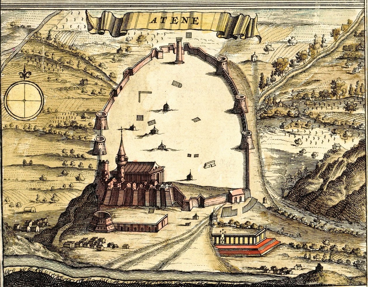 Athén, Görögország alkotó: Georg and Hogenberg Franz (1535 90) Braun