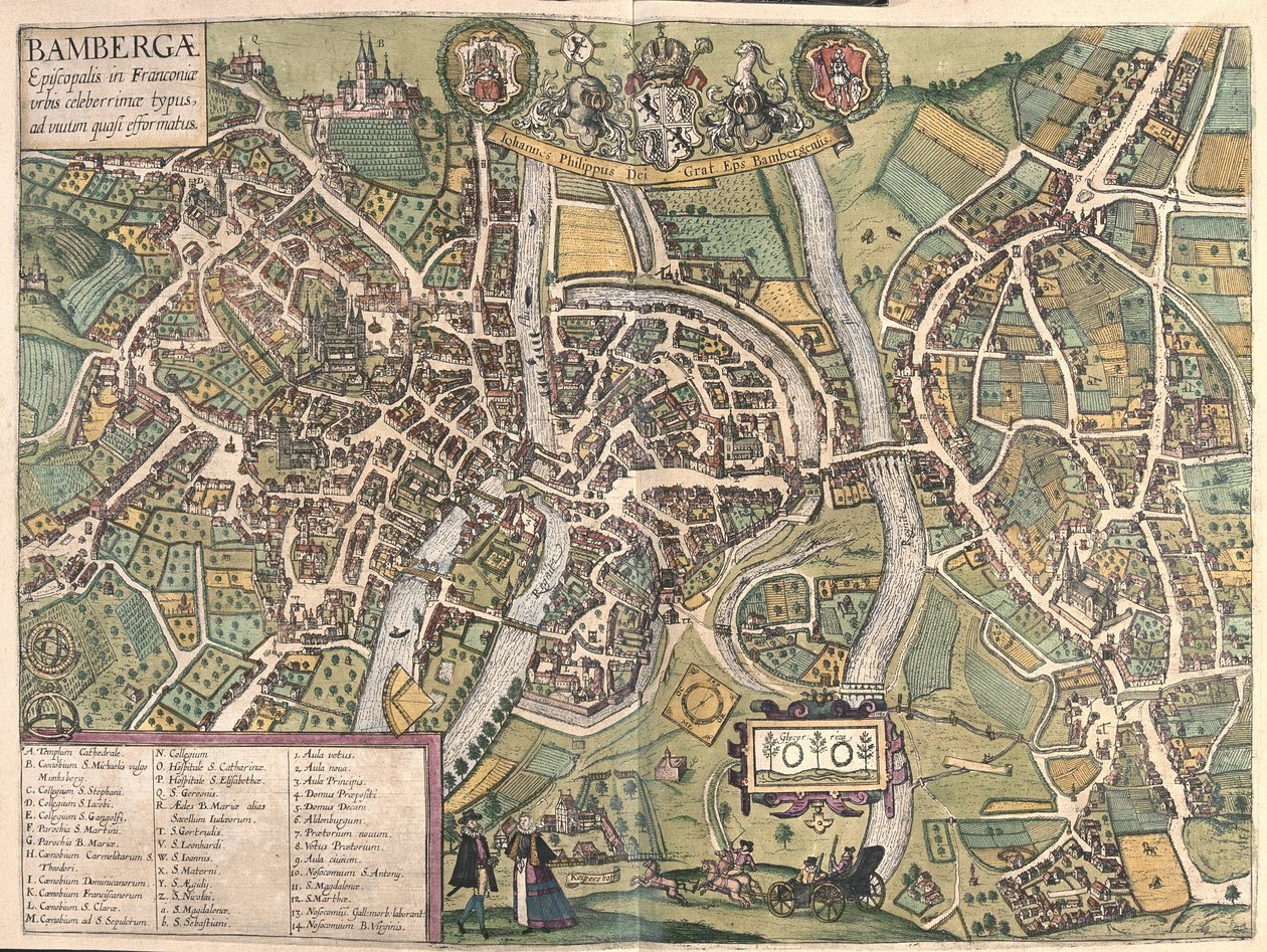 Bambergen (Németország) (metszet alkotó: Georg Braun and Hogenberg Franz