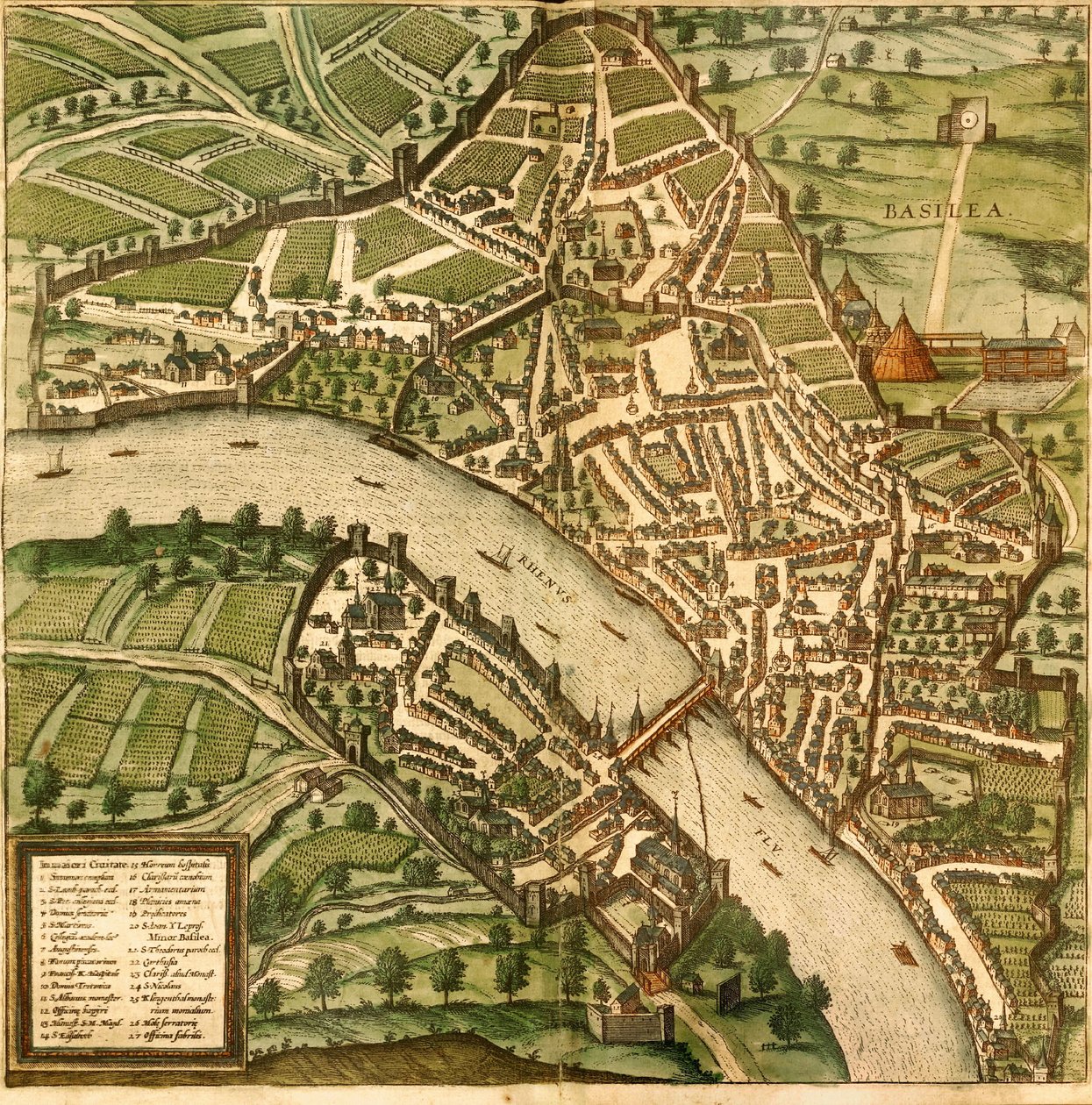 Basel, Bázel, Svájc alkotó: Georg and Hogenberg Franz (1535 90) Braun