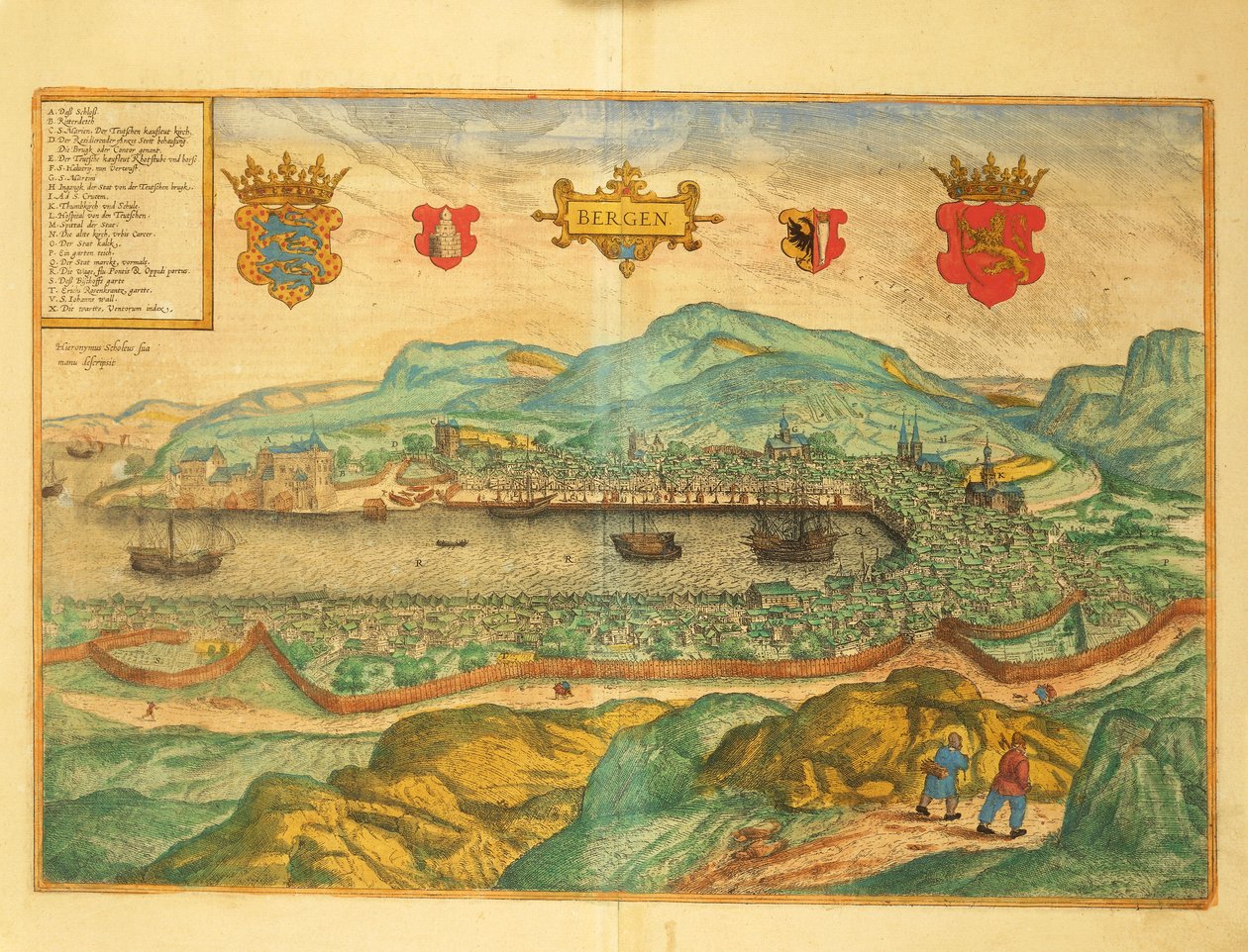 Bergen a világ városaiból, Georg Braun alkotó: Georg Braun and Hogenberg Franz