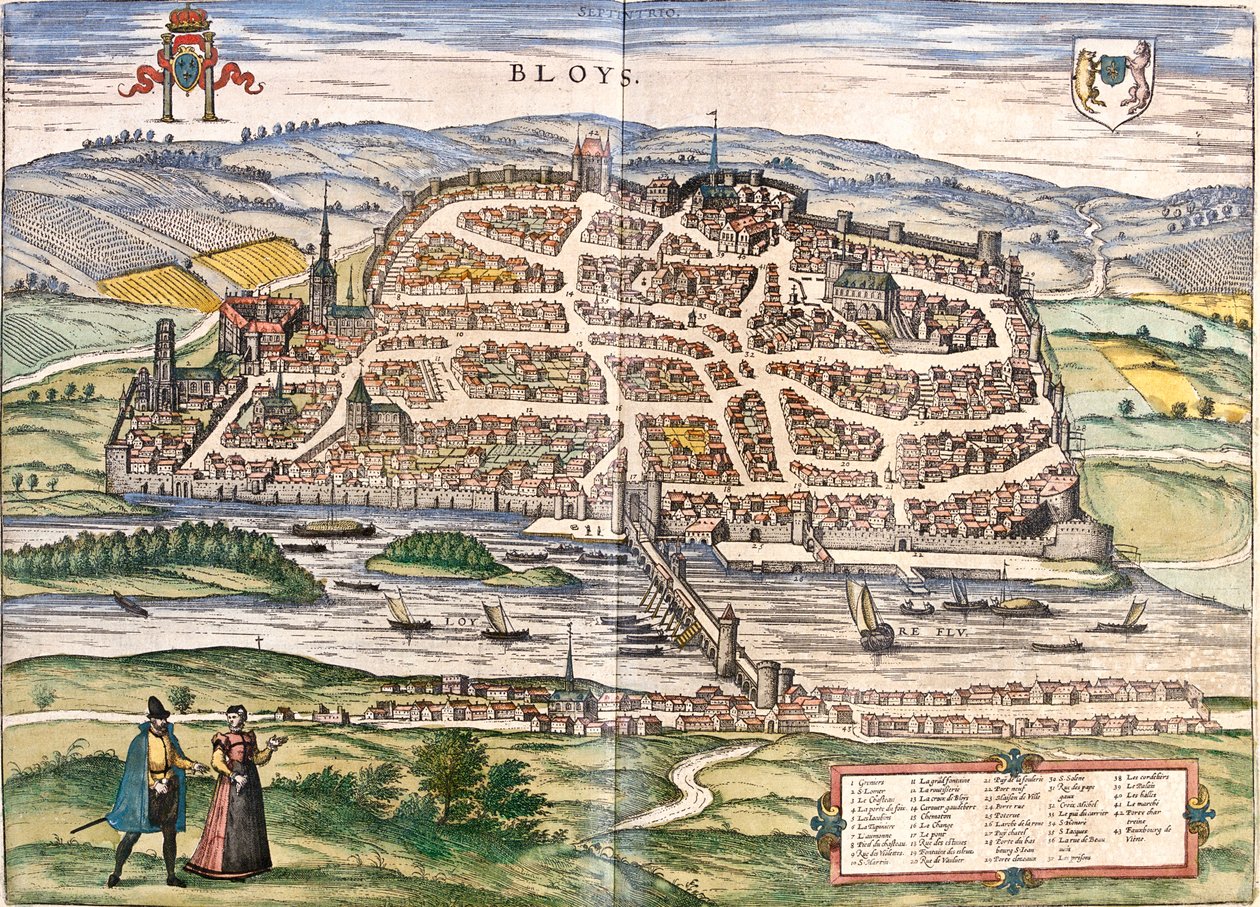 Blois, Franciaország alkotó: Georg and Hogenberg Franz (1535 90) Braun